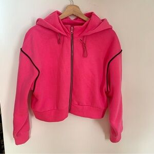 Pink Zip-Up Hoodie